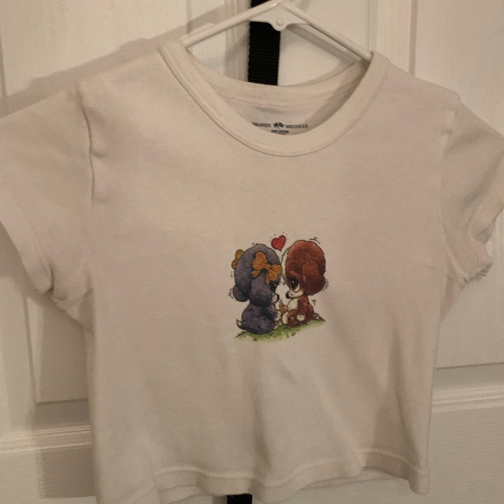 Brandy Melville Baby Doll Crop Top Puppy Love